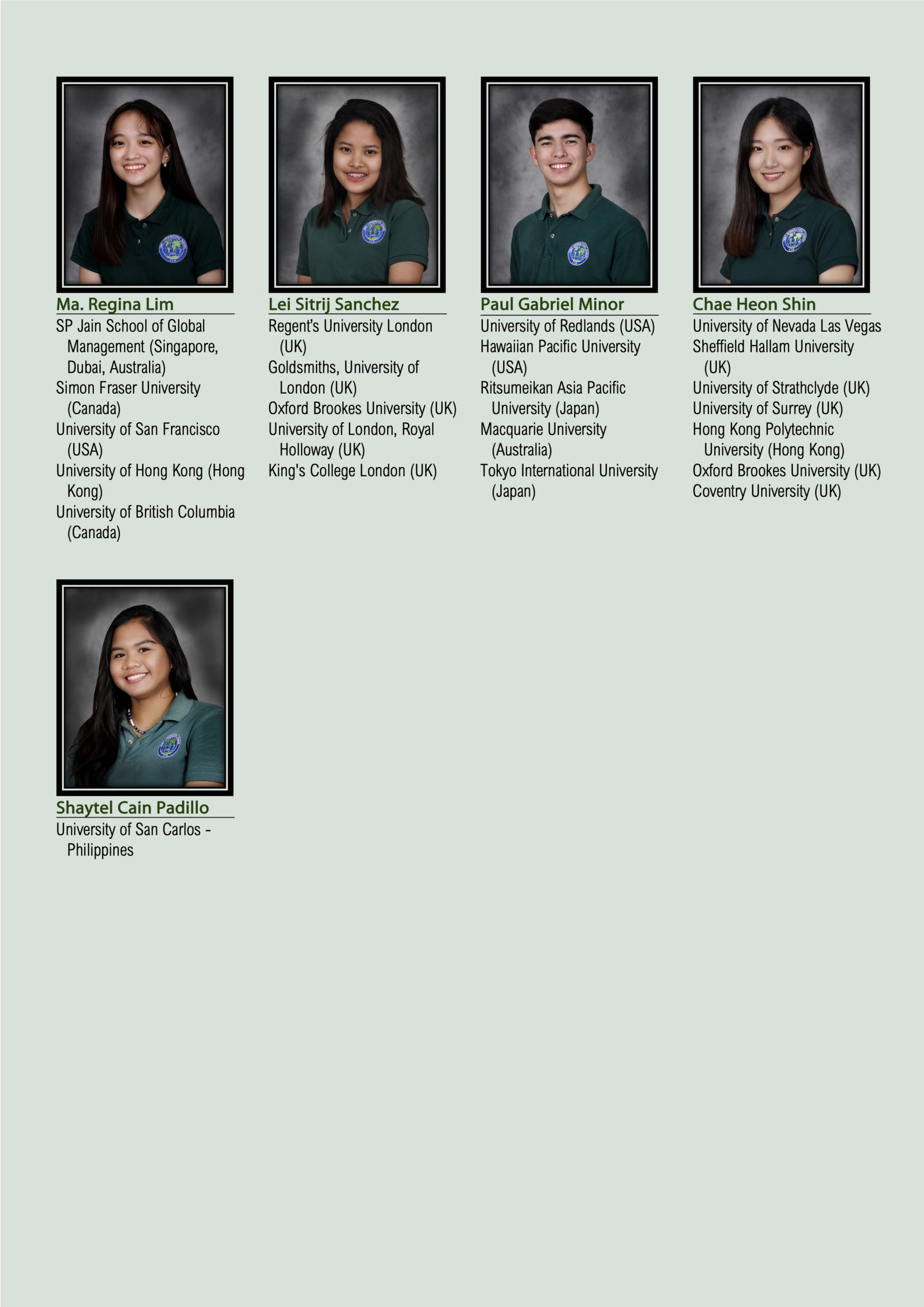Acceptances May 29 3