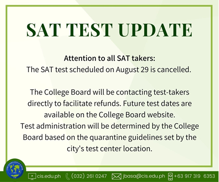 SAT Test Update